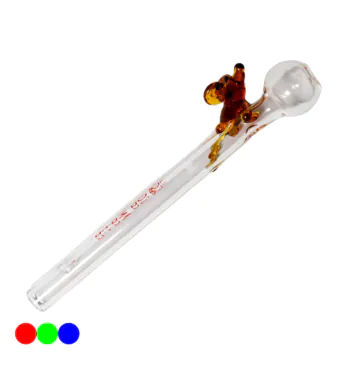 Piteira de Vidro Da Mata Rato 5mm laranja