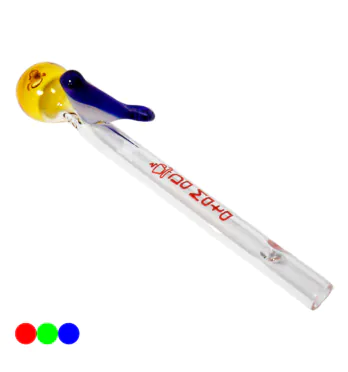 Piteira de Vidro Da Mata Bird 5mm amarelo
