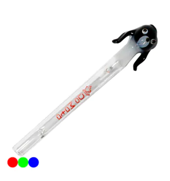 Piteira de Vidro Da Mata Cachorro 5mm preto