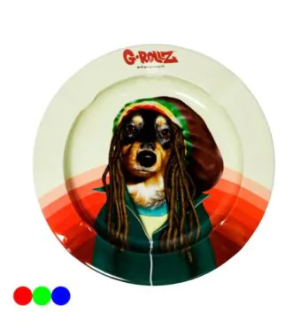 Cinzeiro de Metal G-Rollz Pets Rock branco