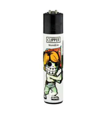 Isqueiro Clipper Space Warriors de frente