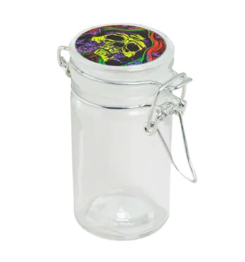 Pote Hermético de Vidro Skull 65ml de frente