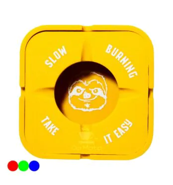 Cinzeiro de Silicone Slow Burning amarelo
