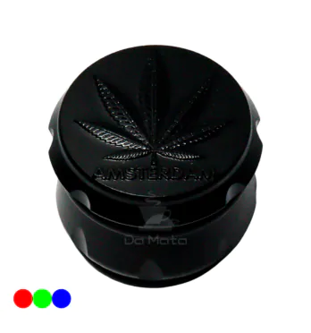 Dichavador de Metal Amsterdam 4 Partes preto
