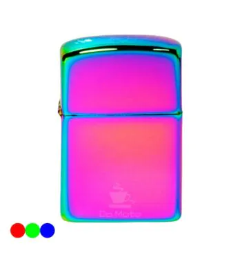 Isqueiro de Bolso Metálico Rosa