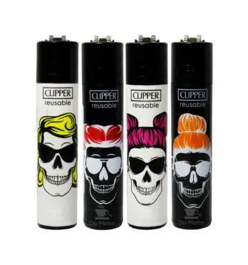 Isqueiro Clipper Skeleton Hair Edição para colecionador