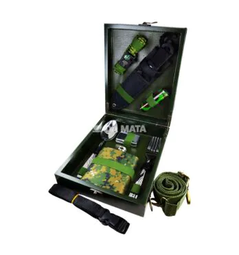 Kit Camping Tático Multifuncional de lado tabacaria da mata