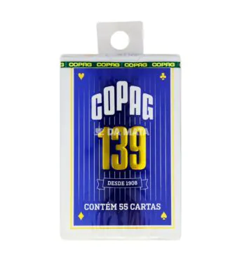 Baralho Copag 139 Classic Azul de frente tabacaria da mata