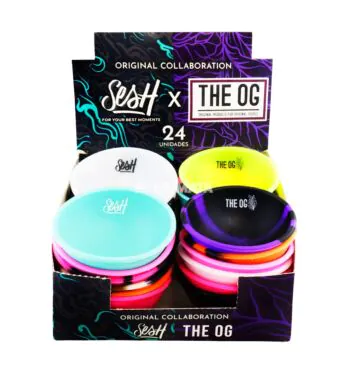 Caixa de Cuia de Silicone Sesh x The OG de frente tabacaria da mata