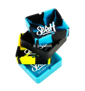 Pacote de Cinzeiro Silicone Sesh C/4un de frente tabacaria da mata