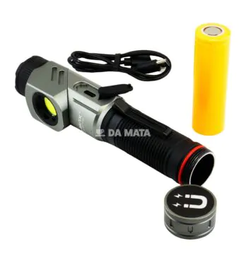 Lanterna Recarregável B-MAX Led Branco Magnética Resistente a Água DE LADO TABACARIA DA MATA