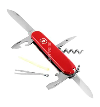 Canivete Victorinox Spartan Vermelho 12 Funções de lado aberto tabacaria da mata