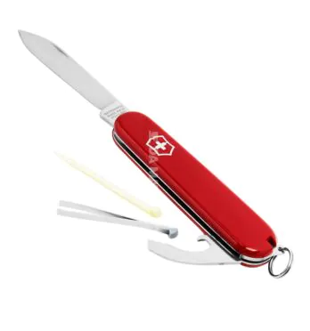 Canivete Suíço Bantam Victorinox Vermelho 8 funções de lado tabacaria da mata