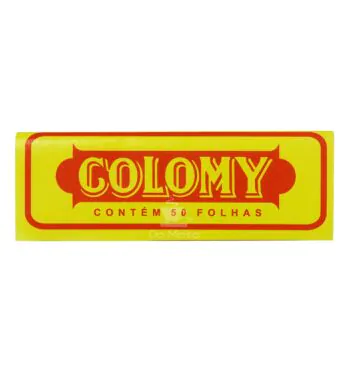 Papel para enrolar Cigarro, Seda Colomy 50 folhinhas 