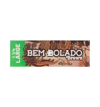 Seda Bem Bolado Brown Large 1 1/4 de frente tabacaria da mata 