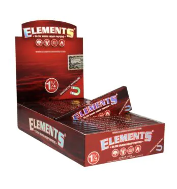 Caixa de Seda Elements Red 1 1/4
