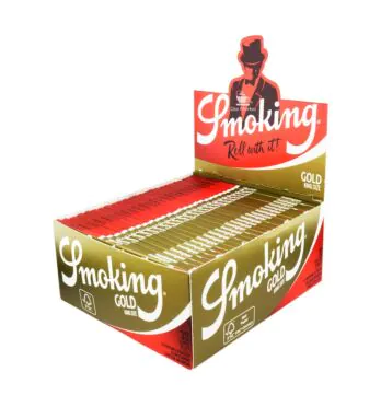 Caixa de Seda Smoking Gold King Size de frente
