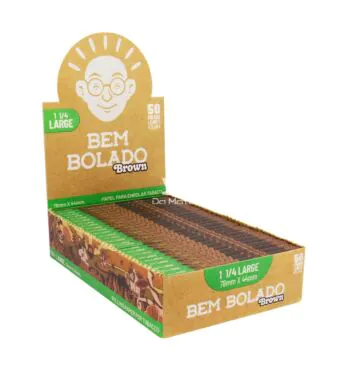 Caixa de Seda Bem Bolado Brown Large 1 1/4 tabacaria da mata 