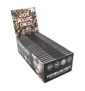 Caixa de Seda Lion Rolling Circus Mini Smoke