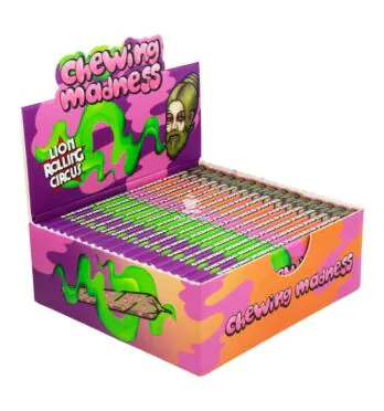 Caixa de Seda Chewing Madness Lion Rolling Circus 1 1/4 de lado