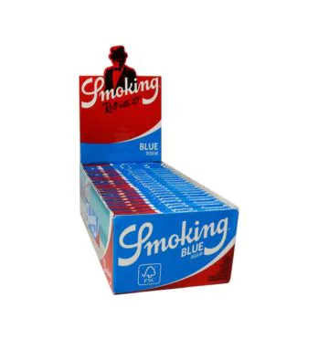 Caixa de Seda Smoking Blue Regular