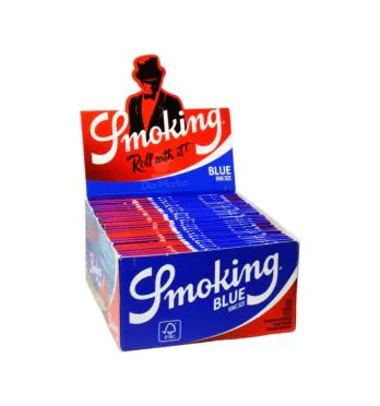 Caixa De Seda Smoking Blue King Size