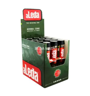 Caixa de Blunt Cones aLeda Mini Size de lado tabacaria da mata