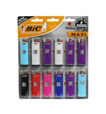 Cartela de Isqueiro Bic Maxi 