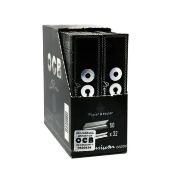 Caixa De Seda Ocb Slim Premium Black