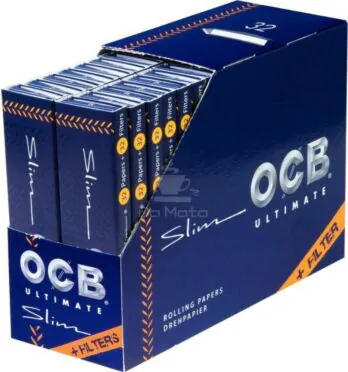 Caixa de Seda OCB Ultimate com Piteira