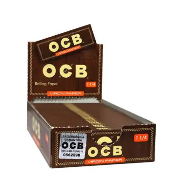 Caixa de Seda OCB Unbleached 1 1/4