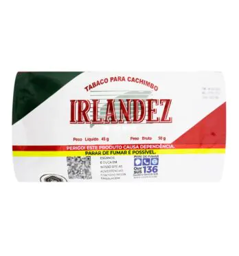 Irlandez Chocolate Alpino 45g de frente tabacaria da mata 