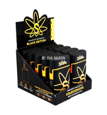 Caixa de Maçarico Sadhu Black Edition de lado tabacaria da mata