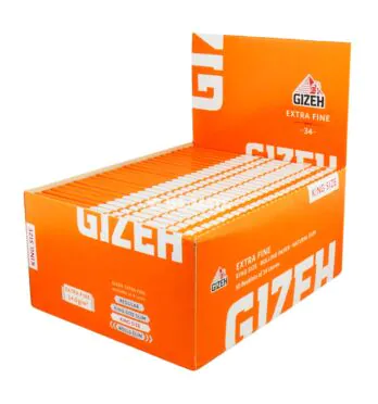Caixa de Seda Gizeh Extra Fine King Size Large de lado tabacaria da mata