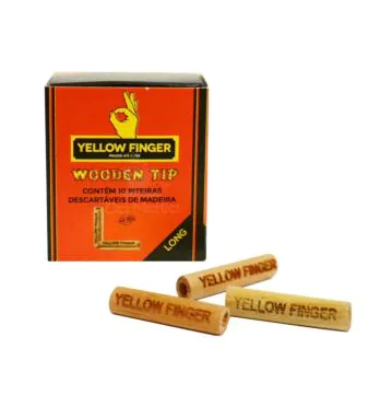 Piteira de Madeira Yellow Finger Long