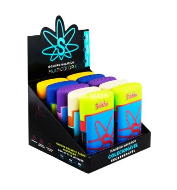 Caixa de Maçarico Sadhu Multicolor 1 C/10un de lado tabacaria da mata