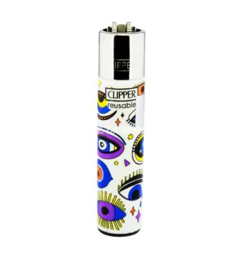 Isqueiro Clipper Look AT ME + LB de frente tabacaria da mata