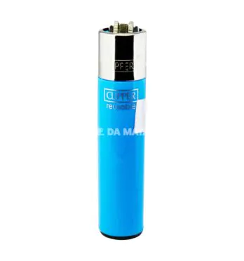 Isqueiro Clipper Solid Branded de frente tabacaria da mata