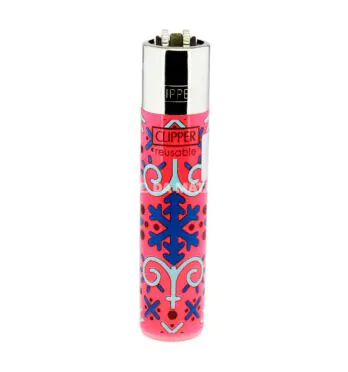 Isqueiro Clipper Hippie Ornamental de frente tabacaria da mata
