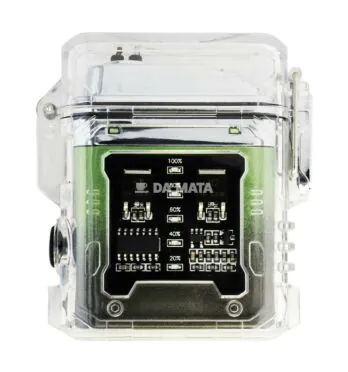 Isqueiro Elétrico Plasma à Prova d’Água C/ Lanterna LED de frente tabacaria da mata