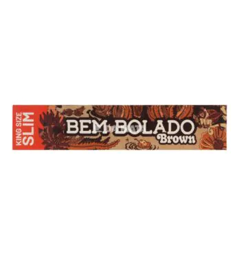 Seda Bem Bolado Brown King Size Slim de frente tabacaria da mata