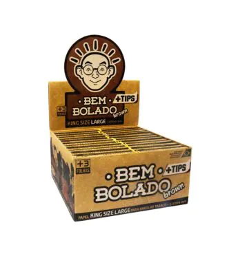Caixa Seda Bem Bolado Brown King Size c/ Piteira