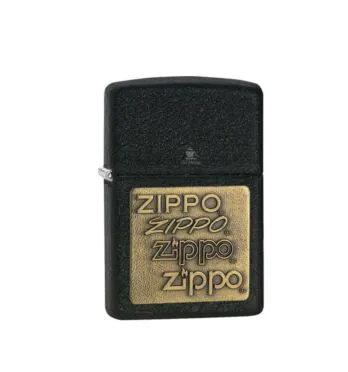  Isqueiro Zippo, logotipo Zippo dourado