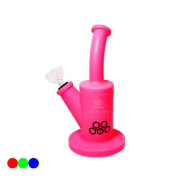 Bong de Silicone Cultura Dab rosa