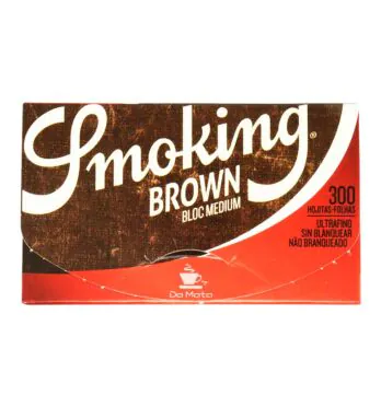 Seda Smoking Brown Bloc 300 Folhas de frente