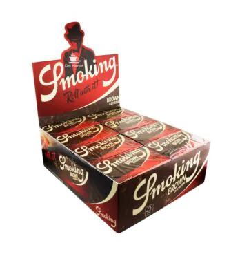 Caixa de Seda Smoking Brown Bloc 300 Folhas
