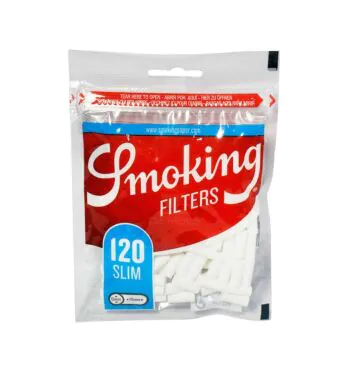 Filtro Smoking Slim Size 6mm de frente tabacaria da mata