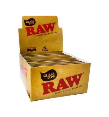 Caixa de Piteira de Vidro Raw Redonda