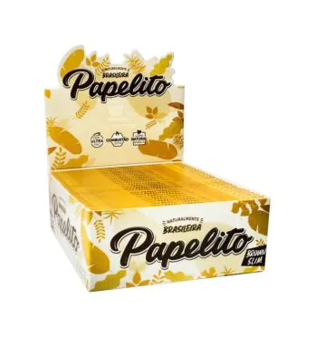 Caixa de Seda Papelito Brown Slim King Size