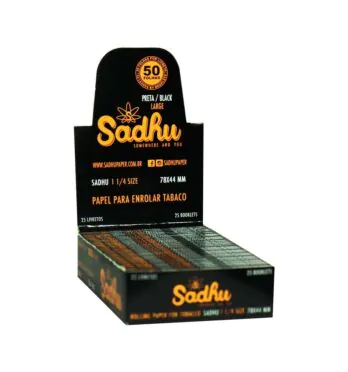 Caixa de Seda Sadhu Black 1 1/4